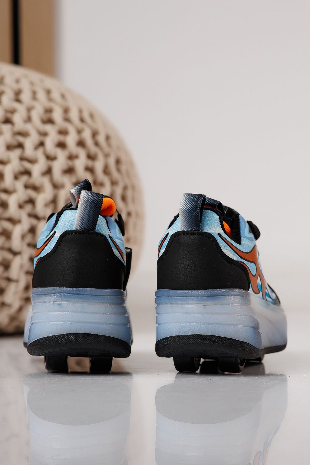 Adidasi cu role albastrii din material textil Helys3 #24866