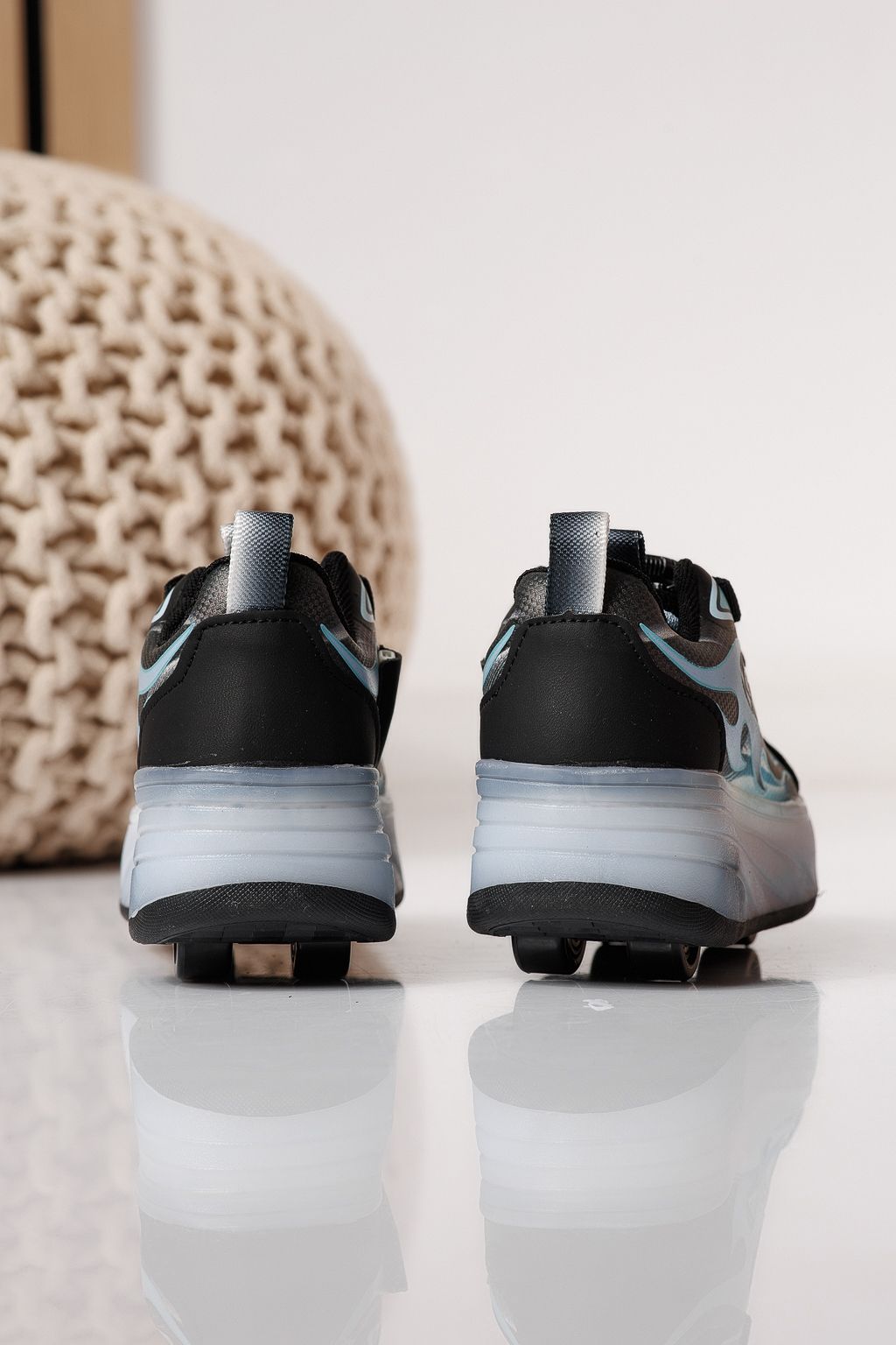 Adidasi cu role albastri din material textil Helys3 #24867