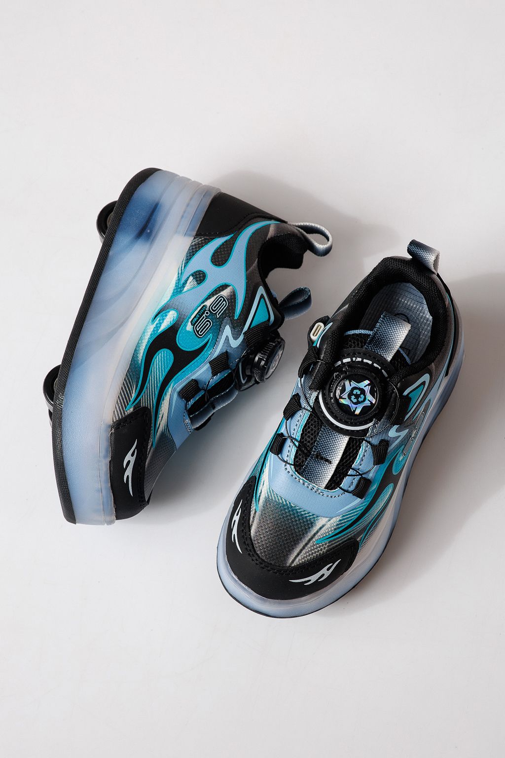 Adidasi cu role albastri din material textil Helys3 #24867