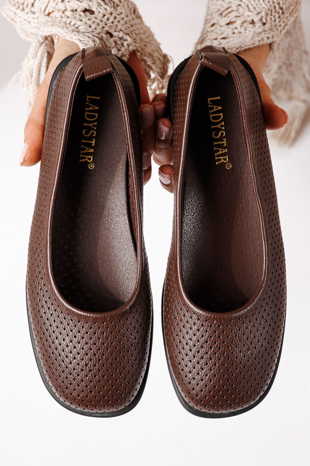 Balerini dama maro din piele ecologica Amaya #24879