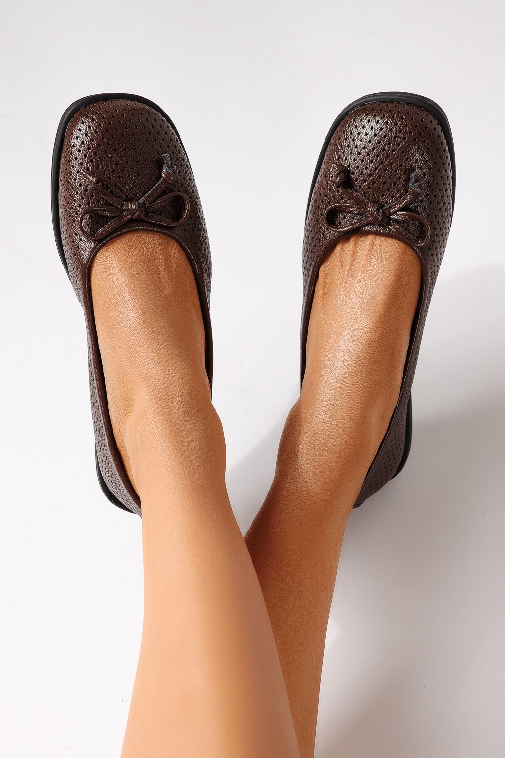 Balerini dama maro din piele ecologica Brielle #24885