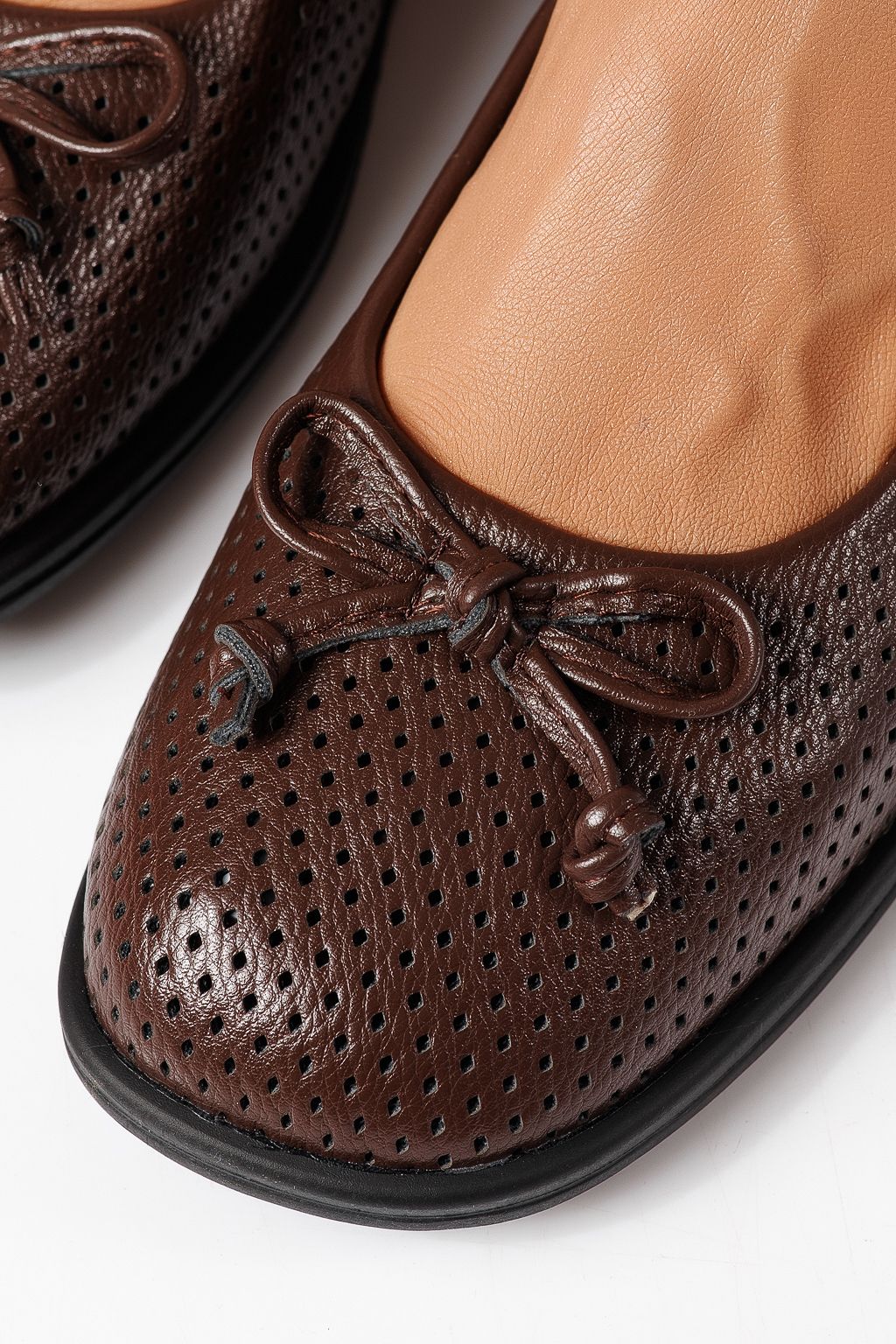 Balerini dama maro din piele ecologica Brielle #24885