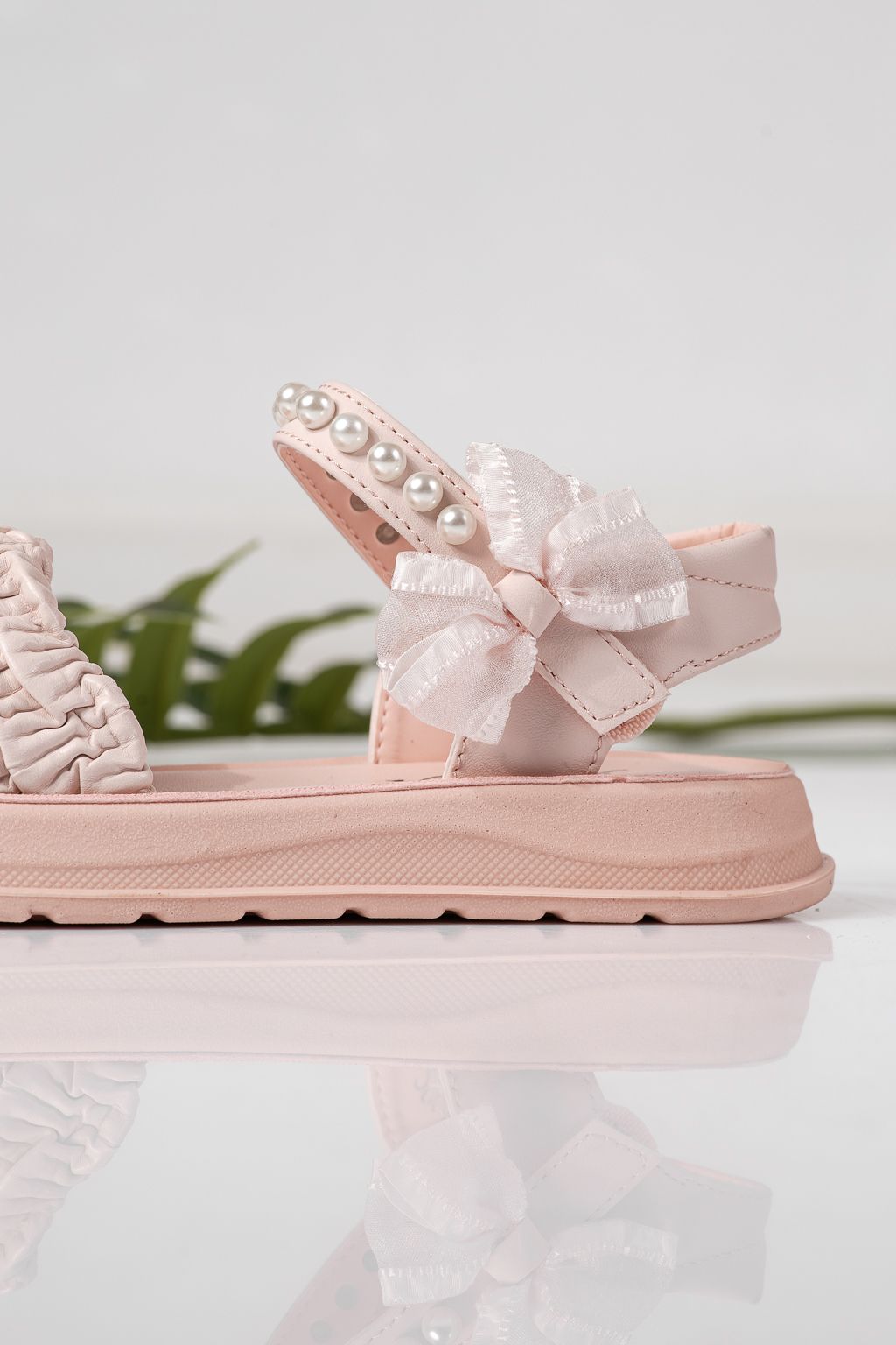 Sandale copii roz din piele ecologica Harper #24961