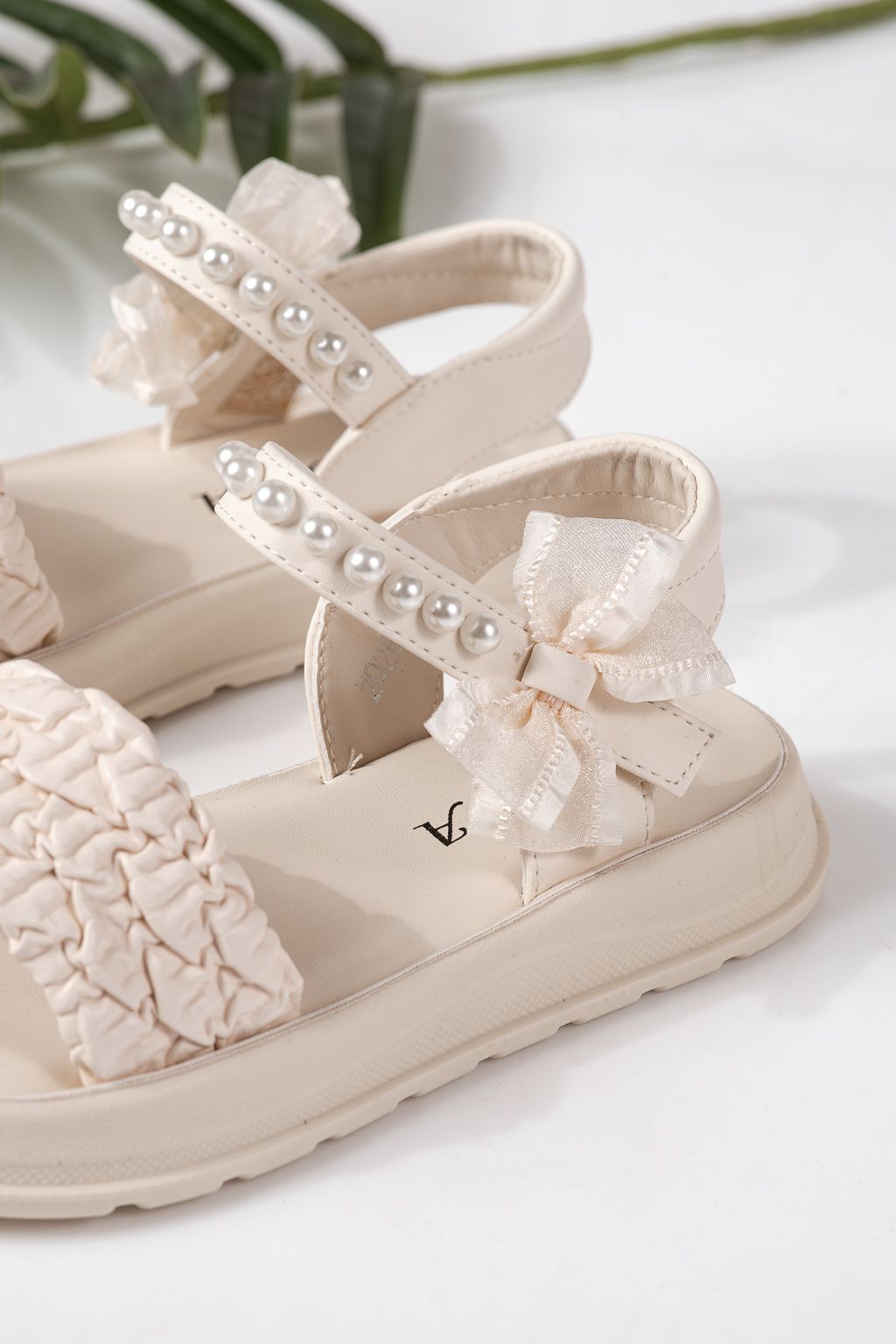 Sandale copii bej din piele ecologica Harper #24960