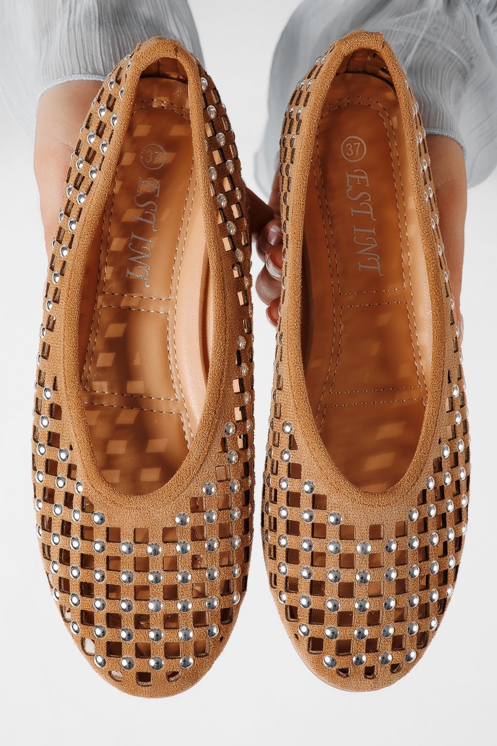 Balerini dama maro din piele ecologica Diamond #25116