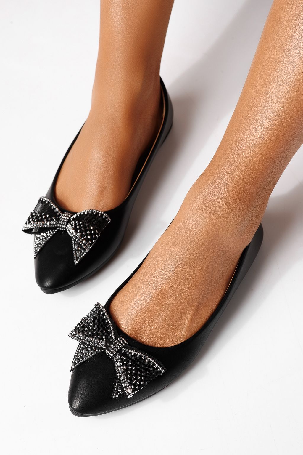 Balerini dama negri din piele ecologica Linnea #25111