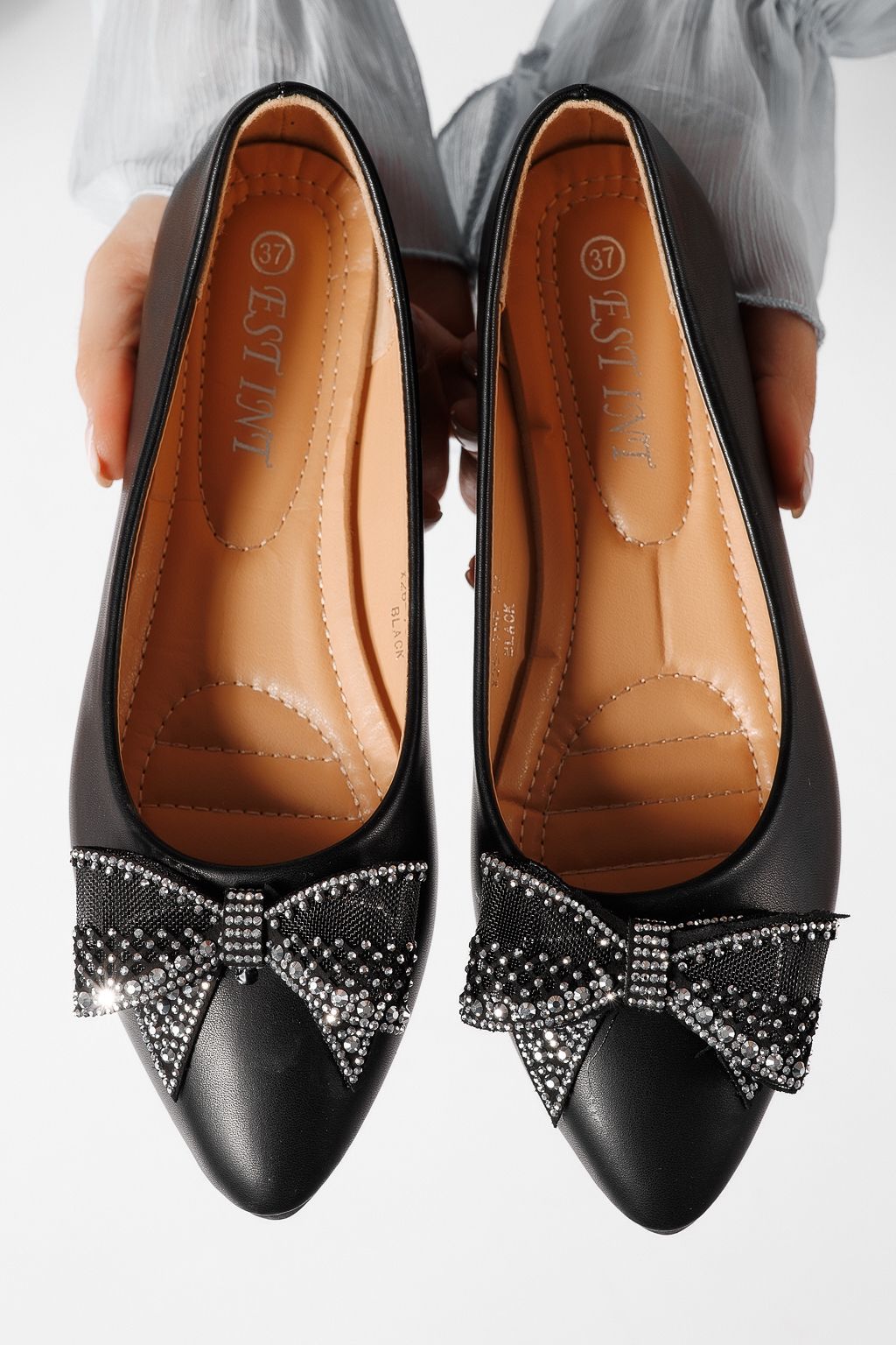 Balerini dama negri din piele ecologica Linnea #25111