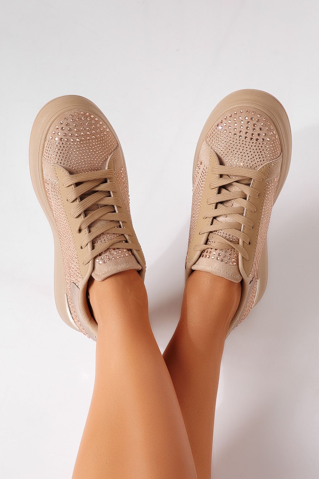 Adidasi dama khaki din piele ecologica intoarsa Lark #25476