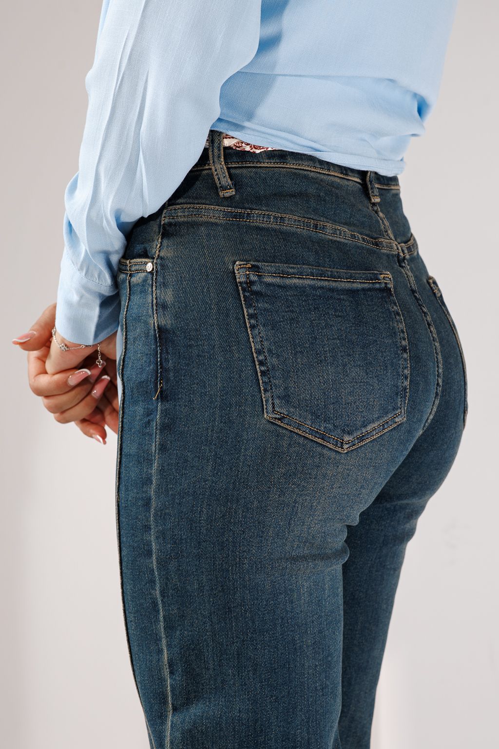 Blugi Skater Fit Dama Isara Albastri #A1436