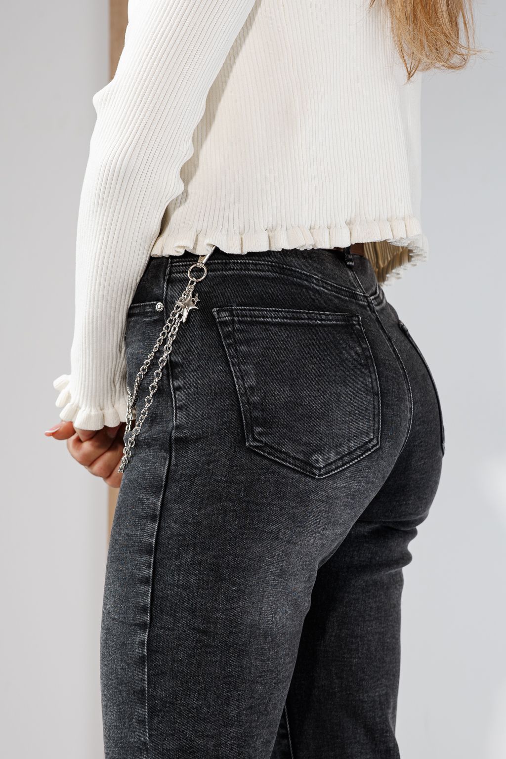 Blugi Mom Fit Dama Anna Negri #A1444