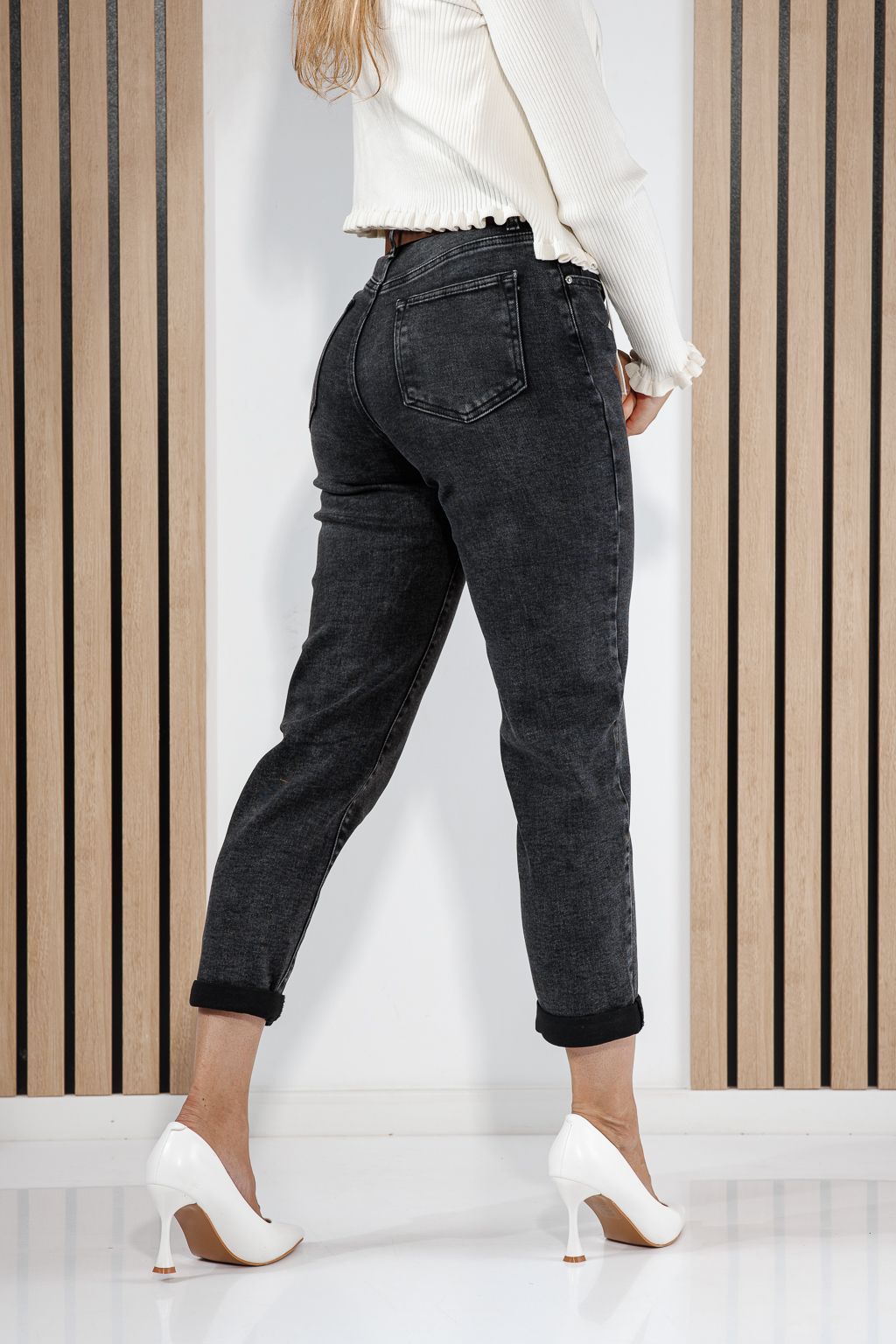Blugi Mom Fit Dama Anna Negri #A1444