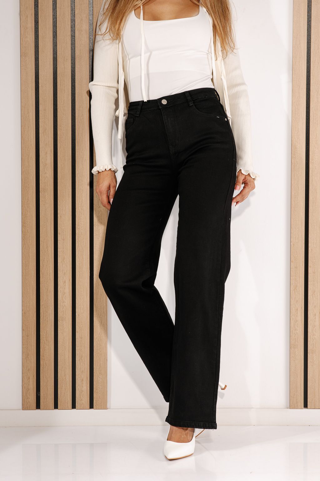 Blugi Wide Leg Dama Kaia Negri #A1433
