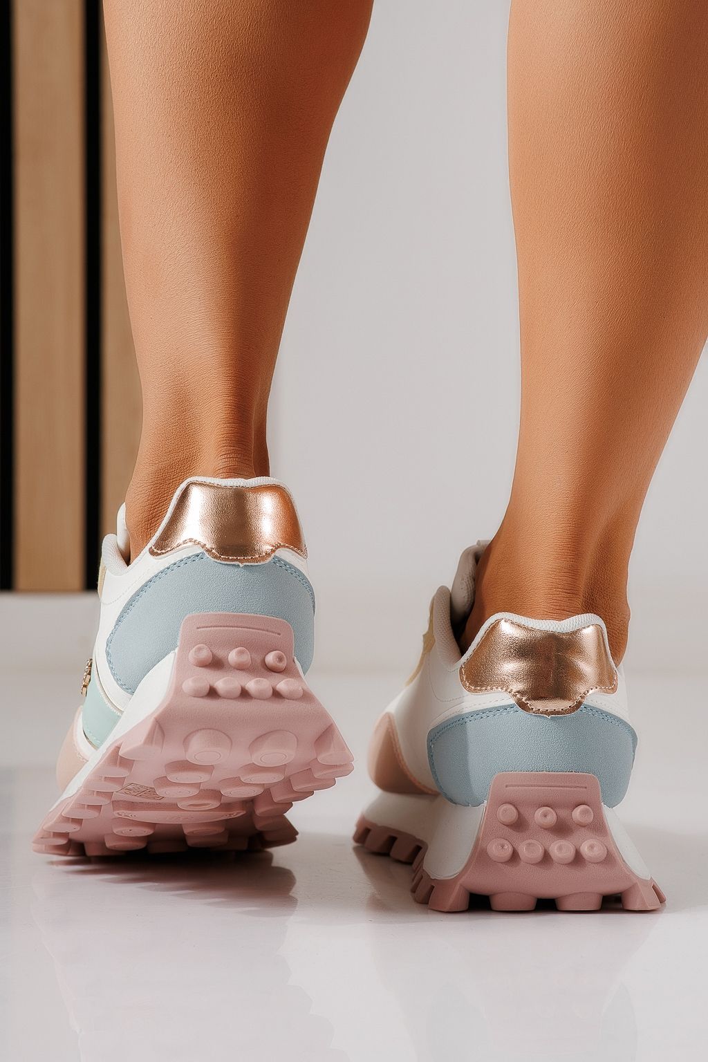 Adidasi dama multicolor din piele ecologica Aelyra #30170