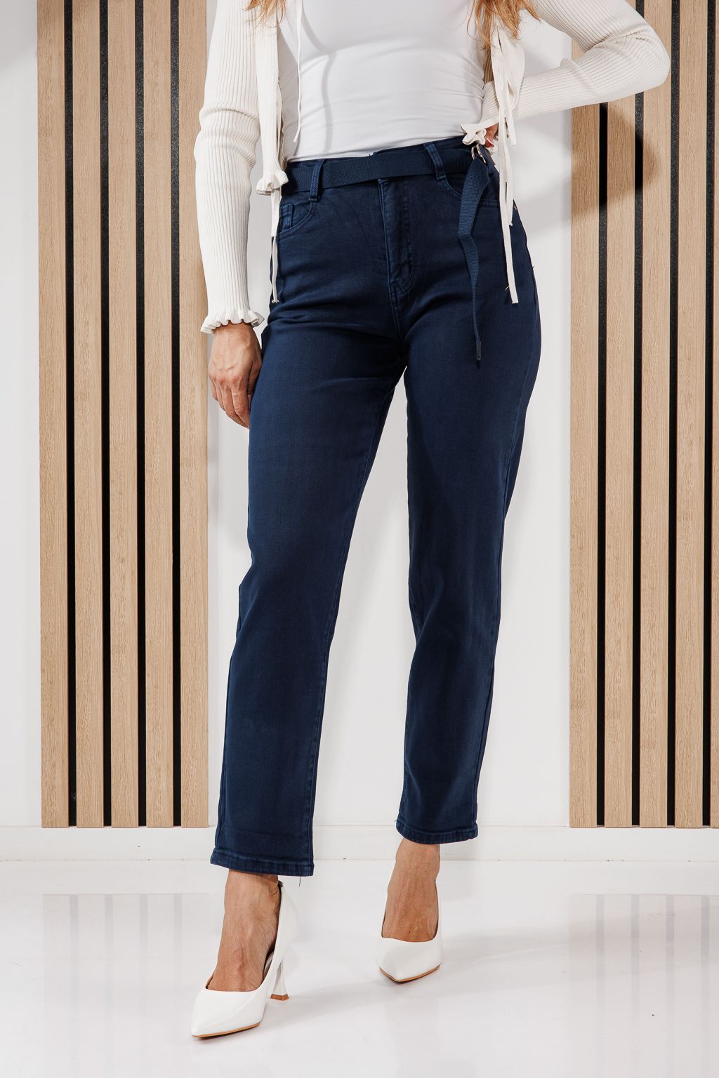 Blugi Baggy Fit Dama Sarah Albastri #A1464