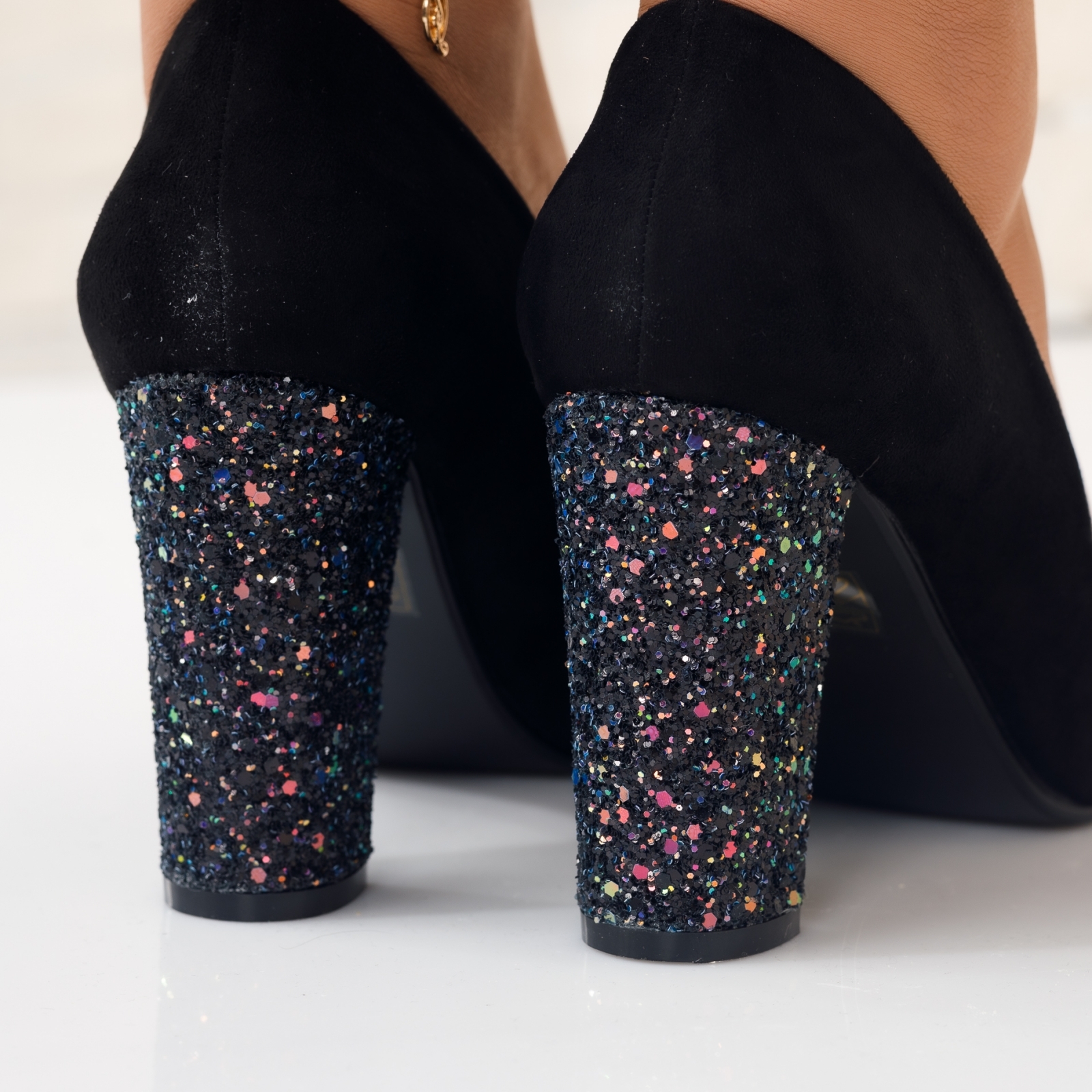 Pantofi Dama cu Toc Katherine Negri2 #3924M