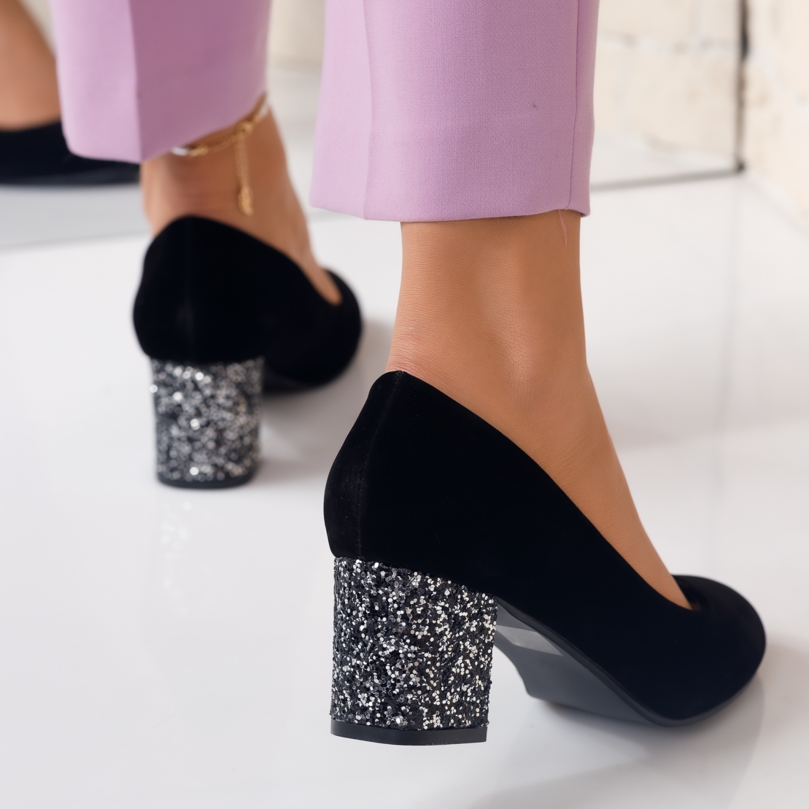 Pantofi Dama cu Toc Isabela Negri #3920M