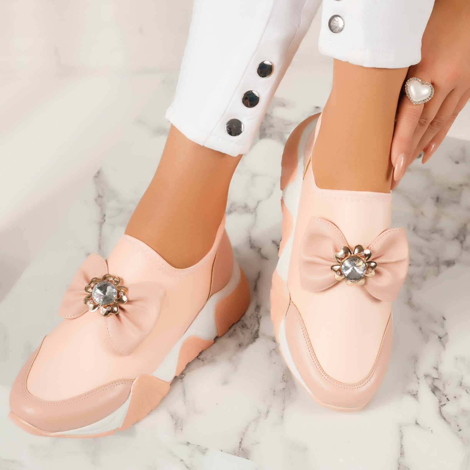 Дамски спортни обувки Eliza розово #4453M