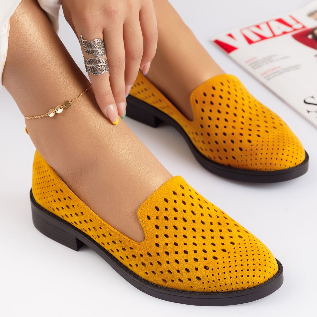 Alkalmi cipő sárga Tori #4790M