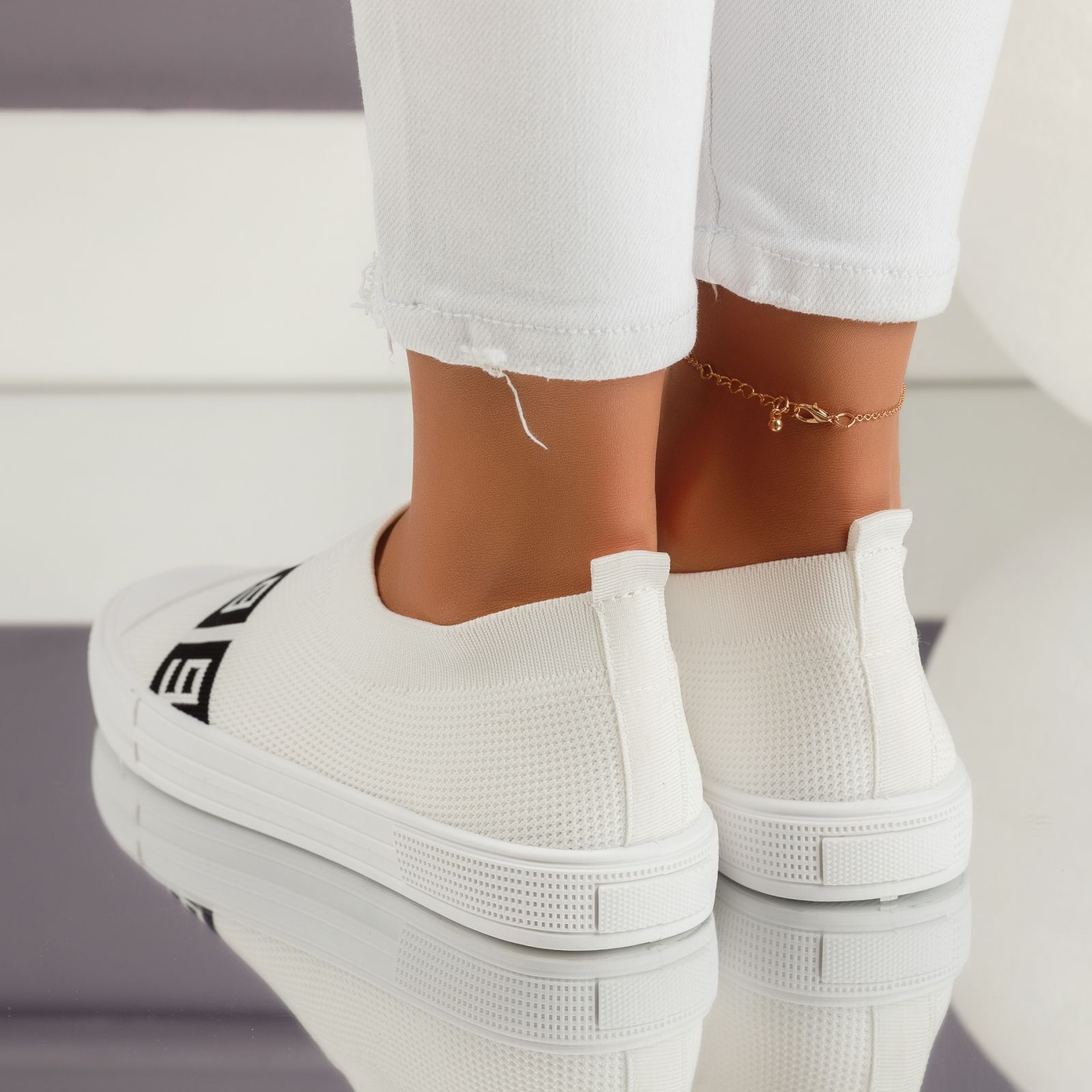 Дамски спортни обувки Harmony белина #4716M