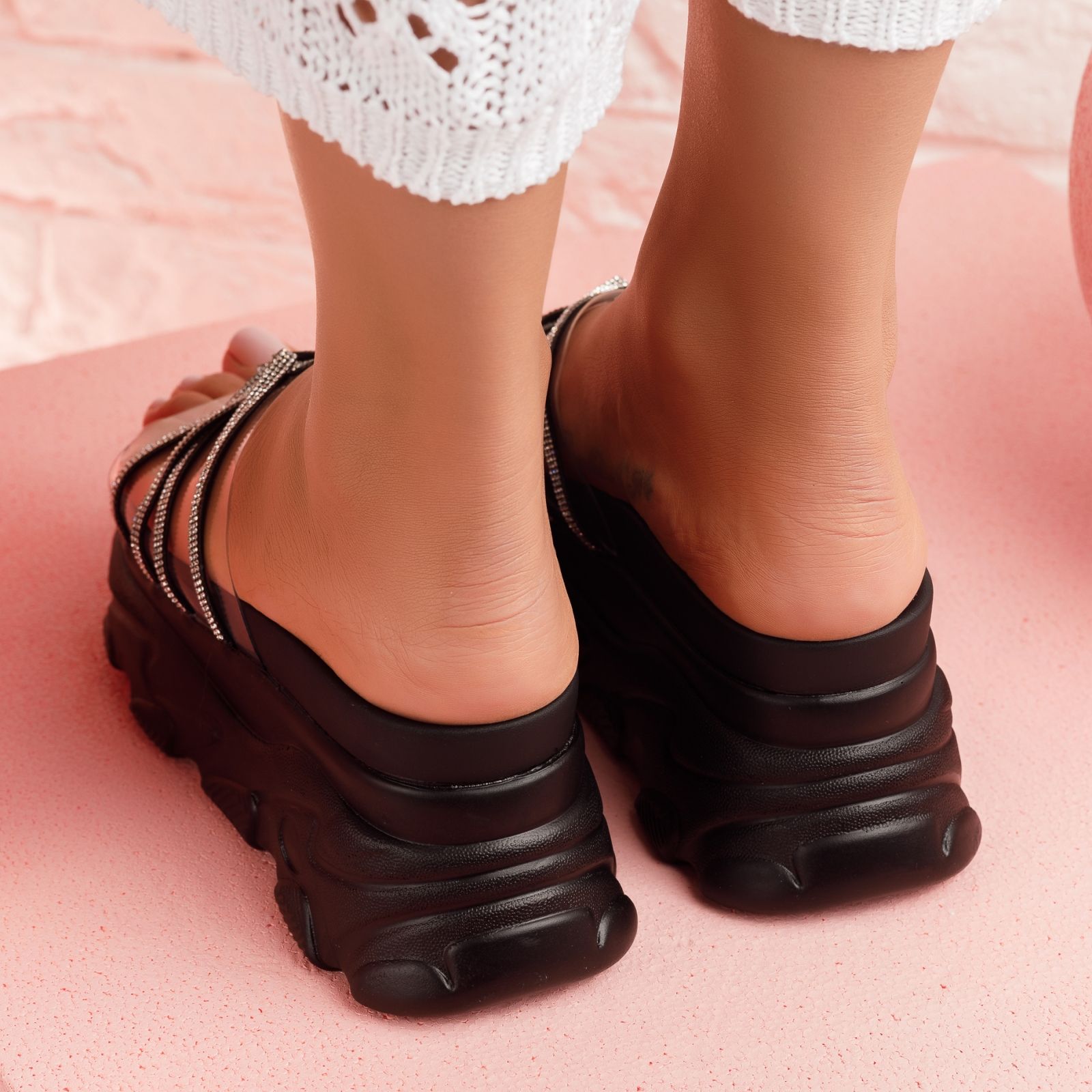 Papuci Dama cu Platforma Freya Negri #4991M