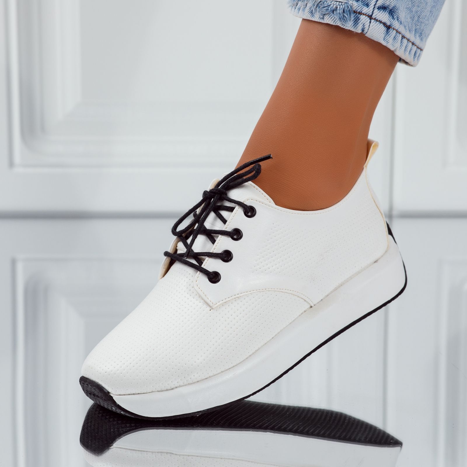 Alkalmi cipő fehér Chloe #5082M