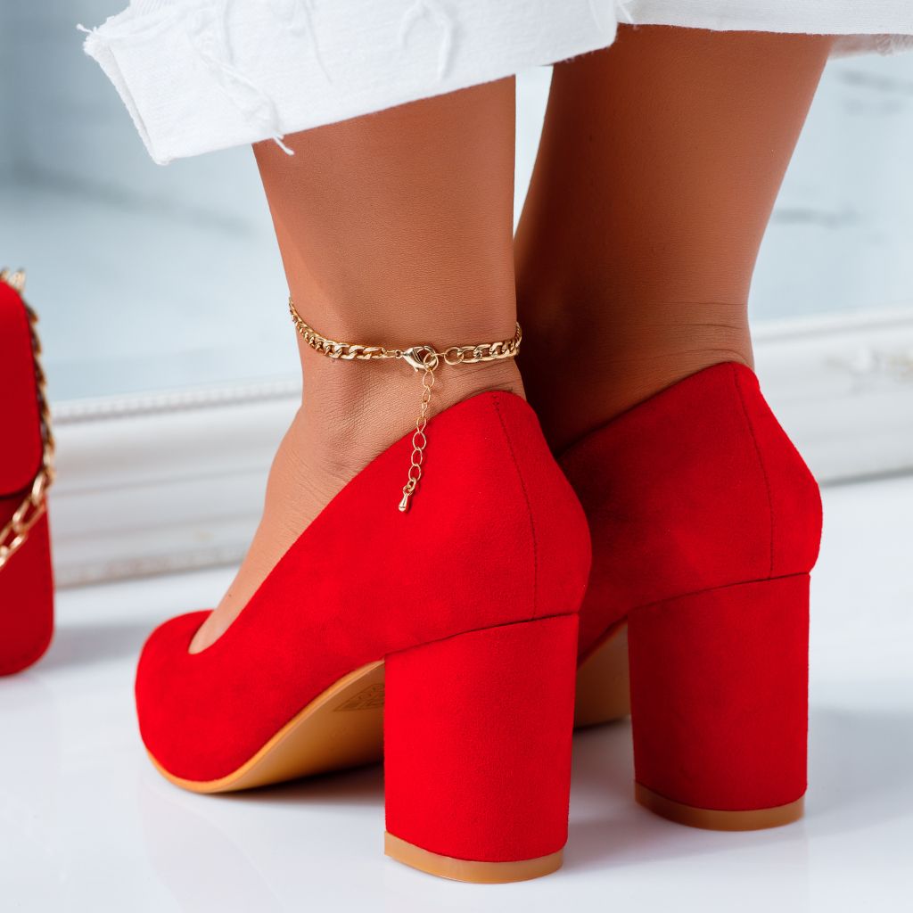 Обувки на токчета Bia червен #6633M