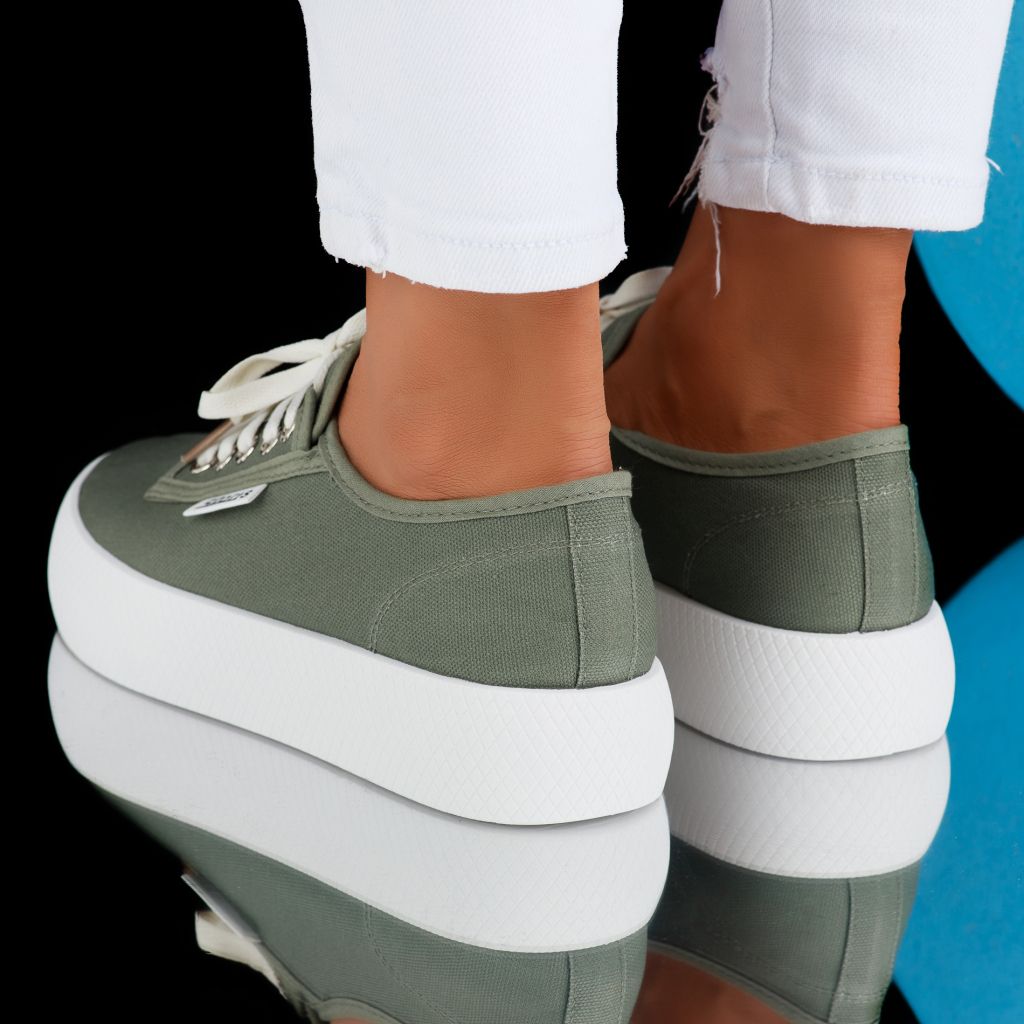 Дамски спортни обувки Gloria Зелено #6848M