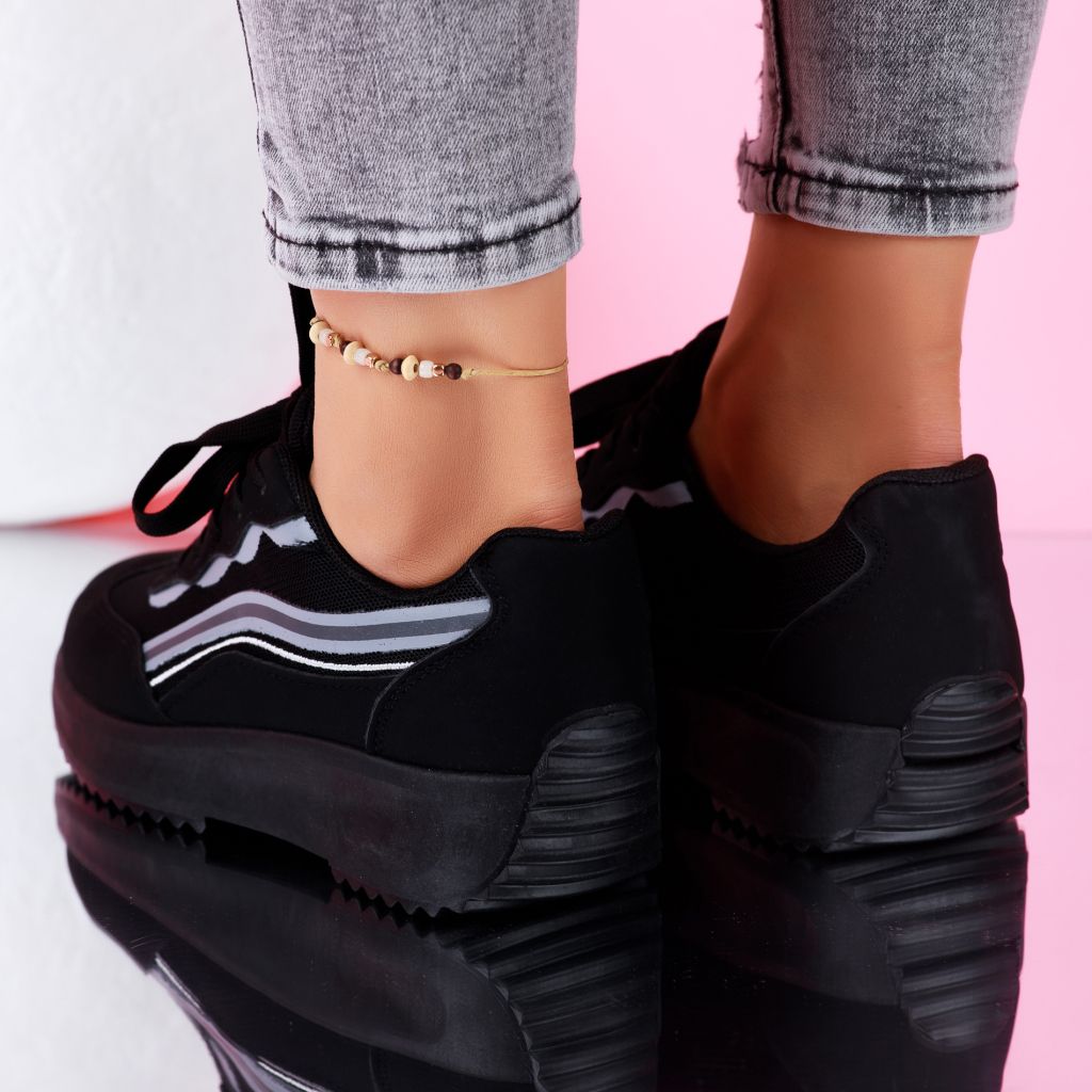 Дамски спортни обувки Chira Черен #6887M
