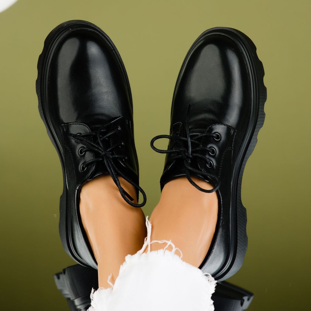 Pantofi Casual Dama Dolores Negri #7184M