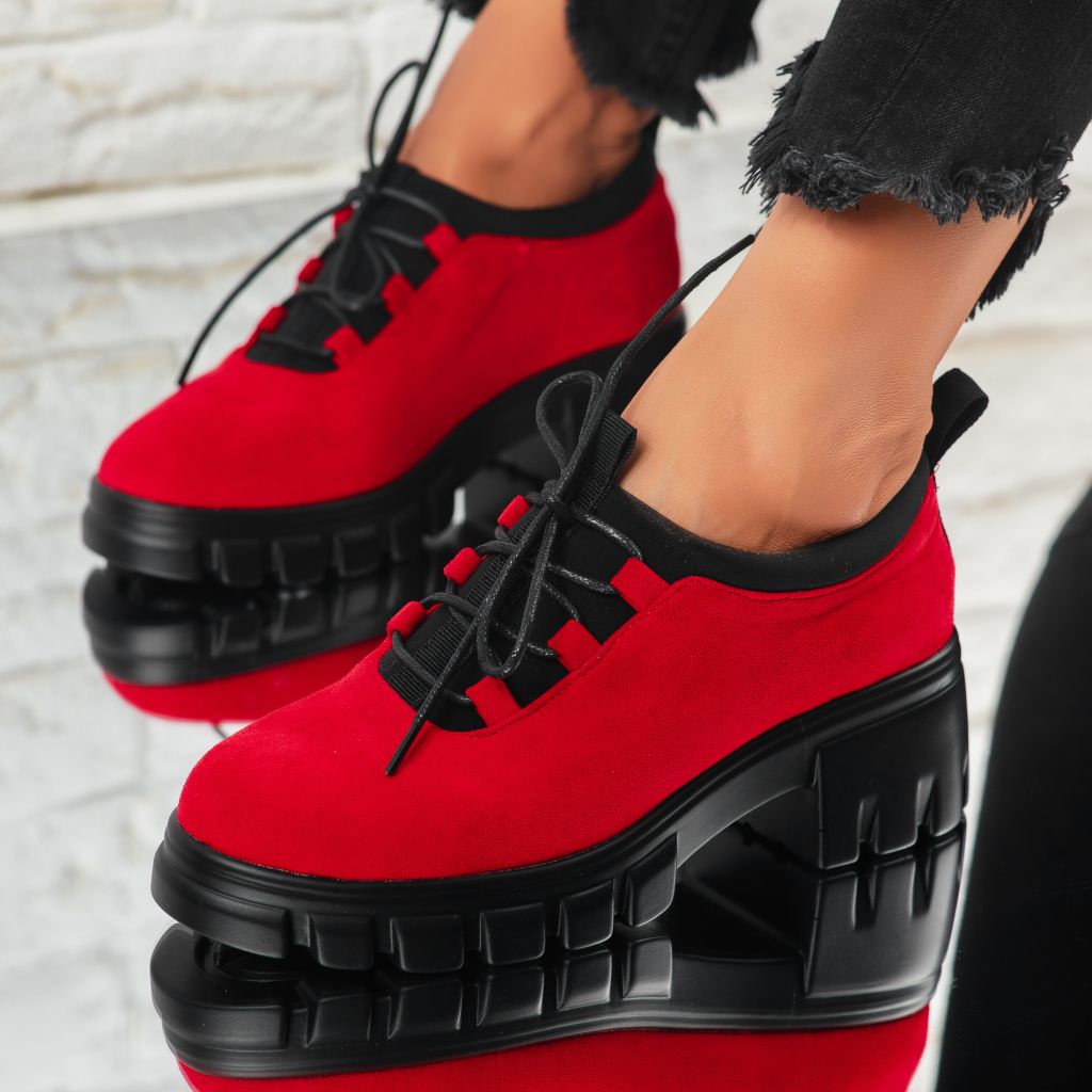 Дамски ежедневни обувки Deka червен #7075M