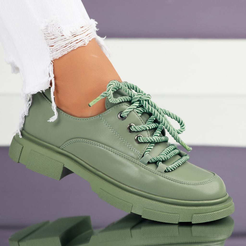 Alkalmi cipő Zöld Zenda #7027M