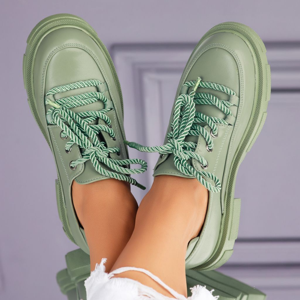 Дамски ежедневни обувки Zenda Зелено #7027M
