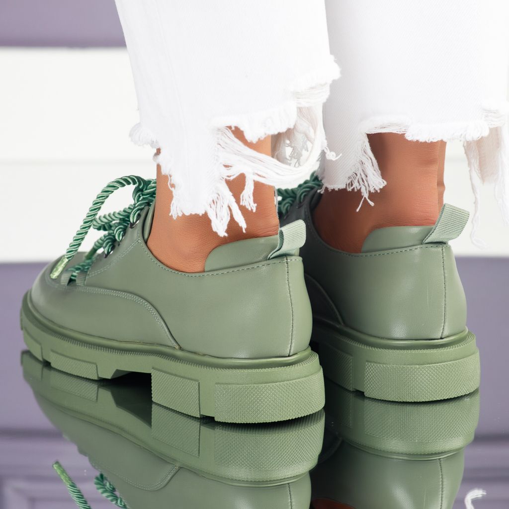 Дамски ежедневни обувки Zenda Зелено #7027M