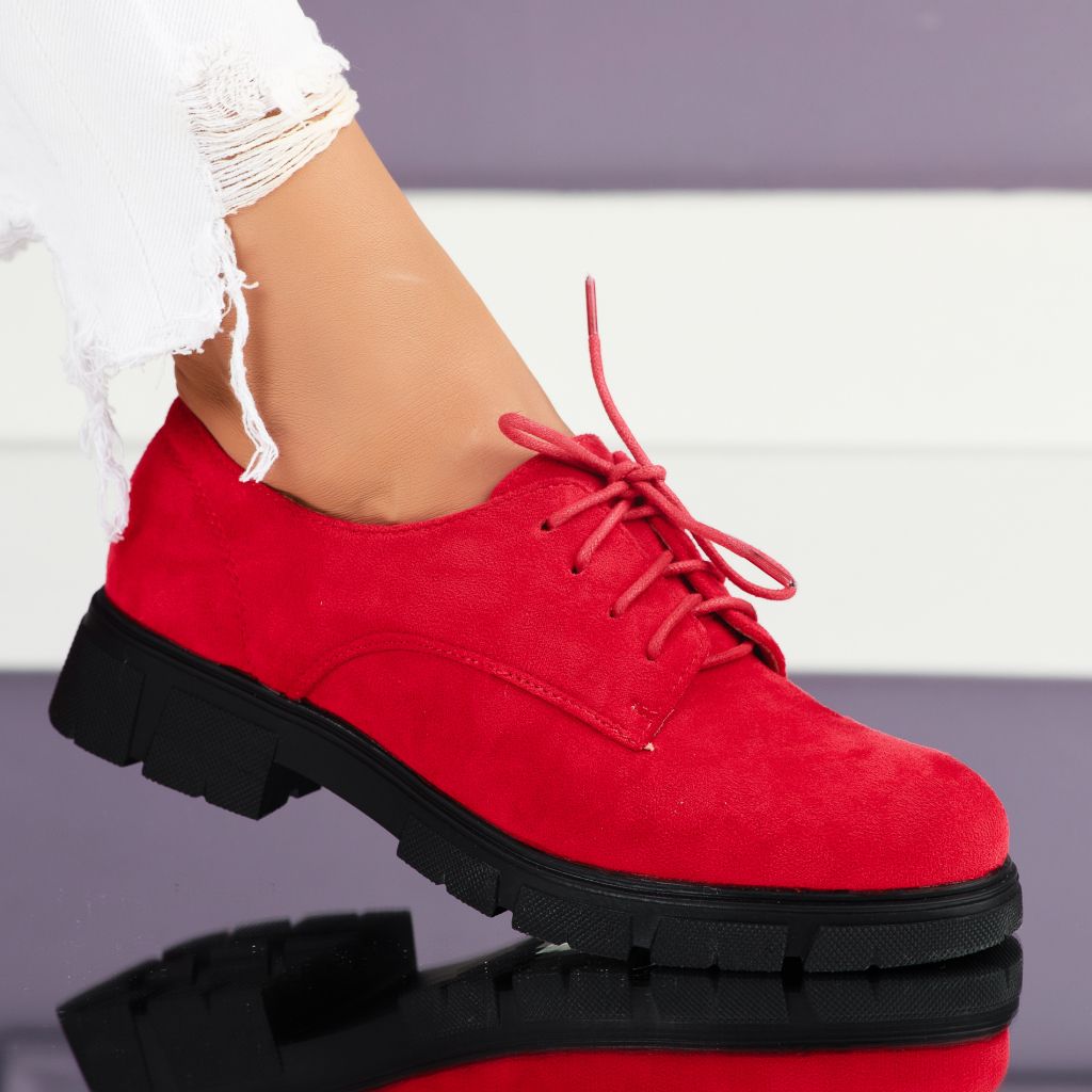 Дамски ежедневни обувки Marena червен #7080M