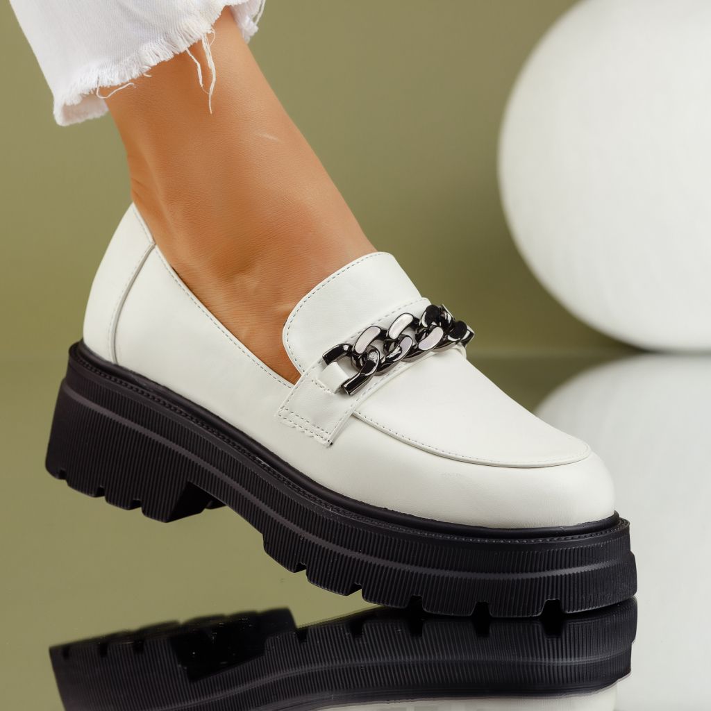Alkalmi cipő Fehér  Agnessa #7131M