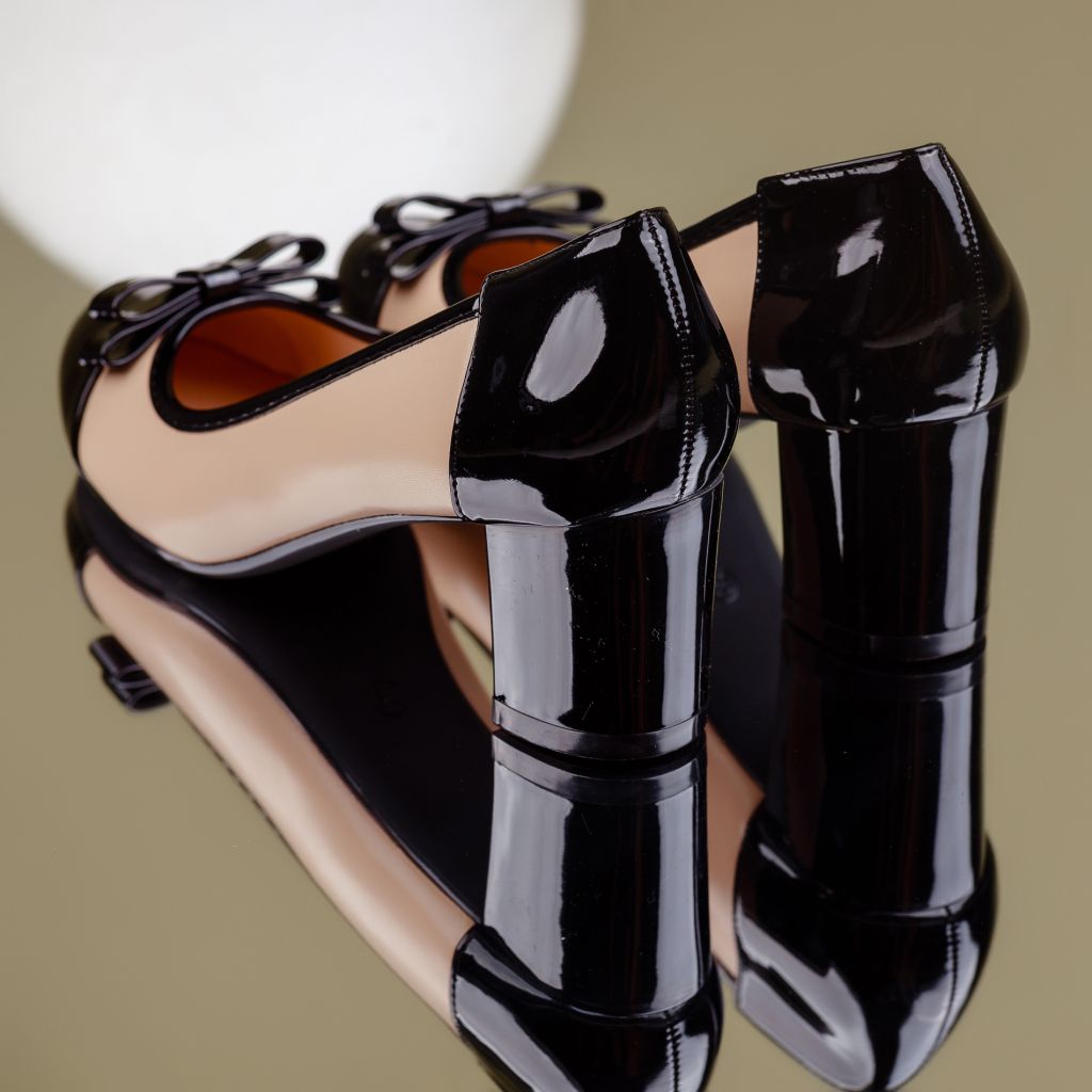 Pantofi Dama cu Toc Ana Bej2 #7006M