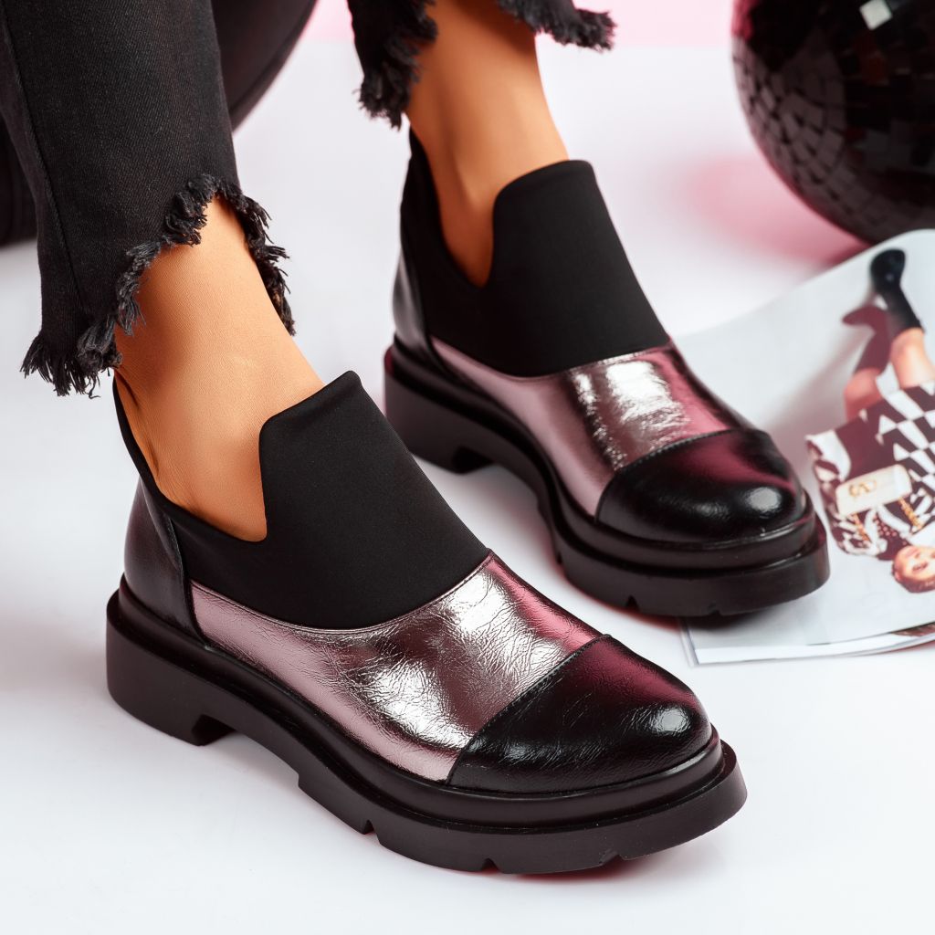 Pantofi Casual Dama Browlie2 Gri #7821M
