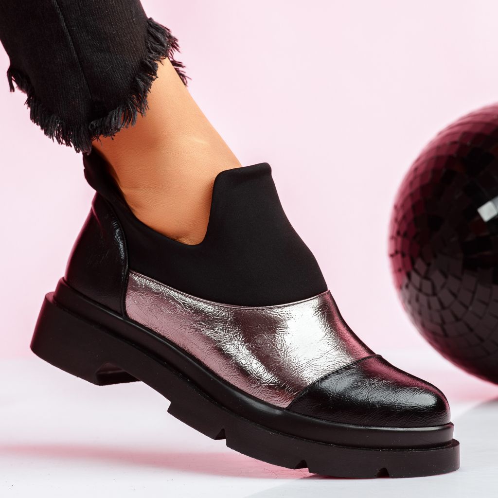 Pantofi Casual Dama Browlie2 Gri #7821M