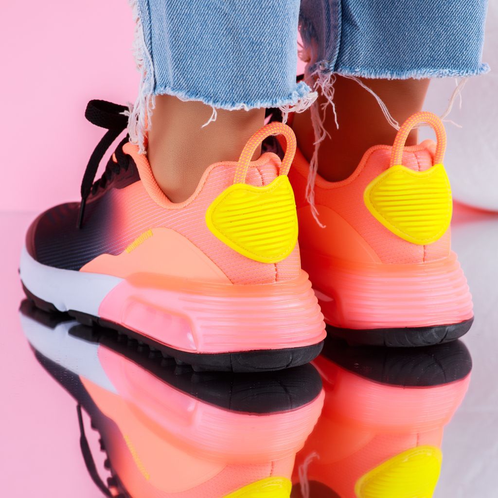 Дамски спортни обувки Zina Оранжево #9194