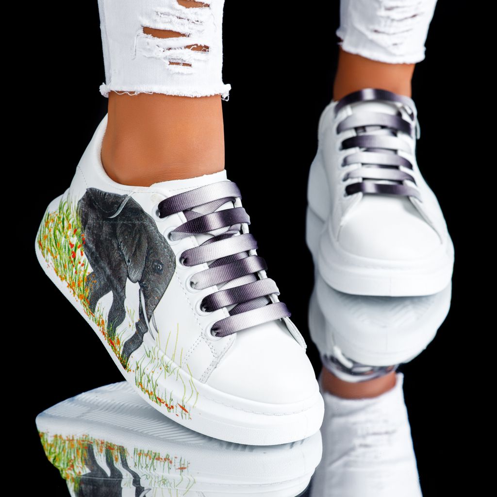 Дамски спортни обувки Ema Бял #9296