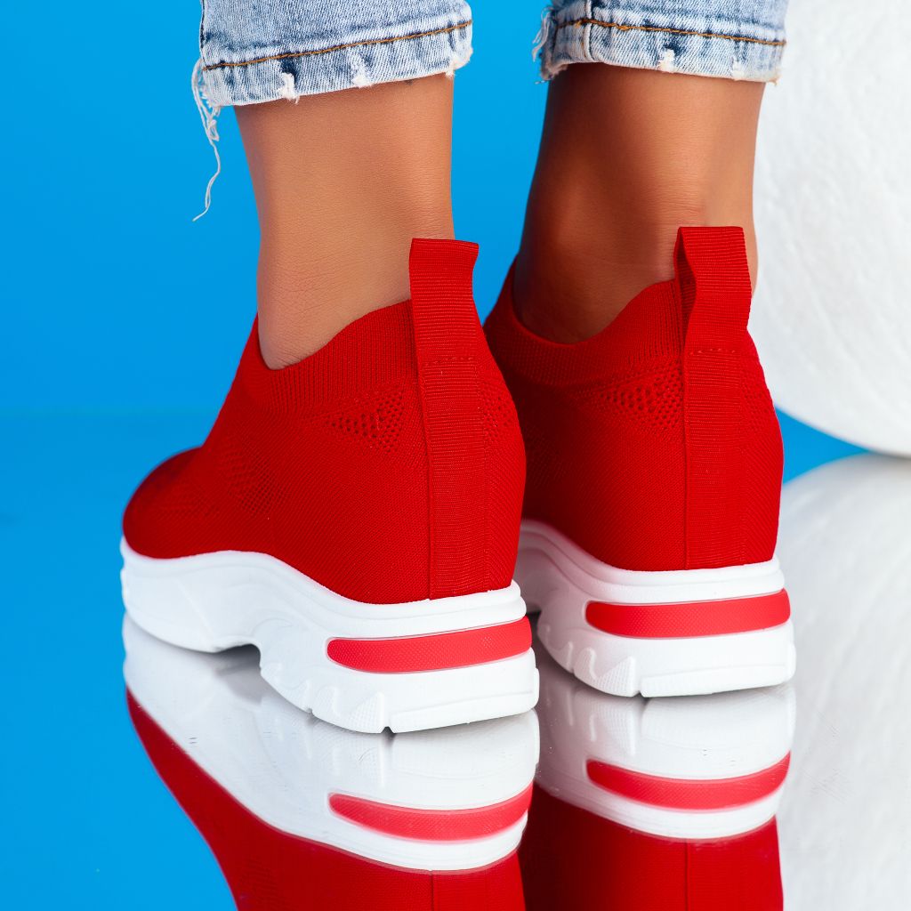 Дамски спортни обувки Luna червен #9059