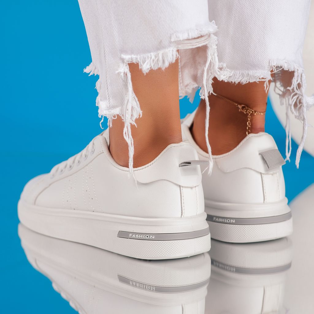 Дамски спортни обувки Serenity Бяло / Сиво #9246