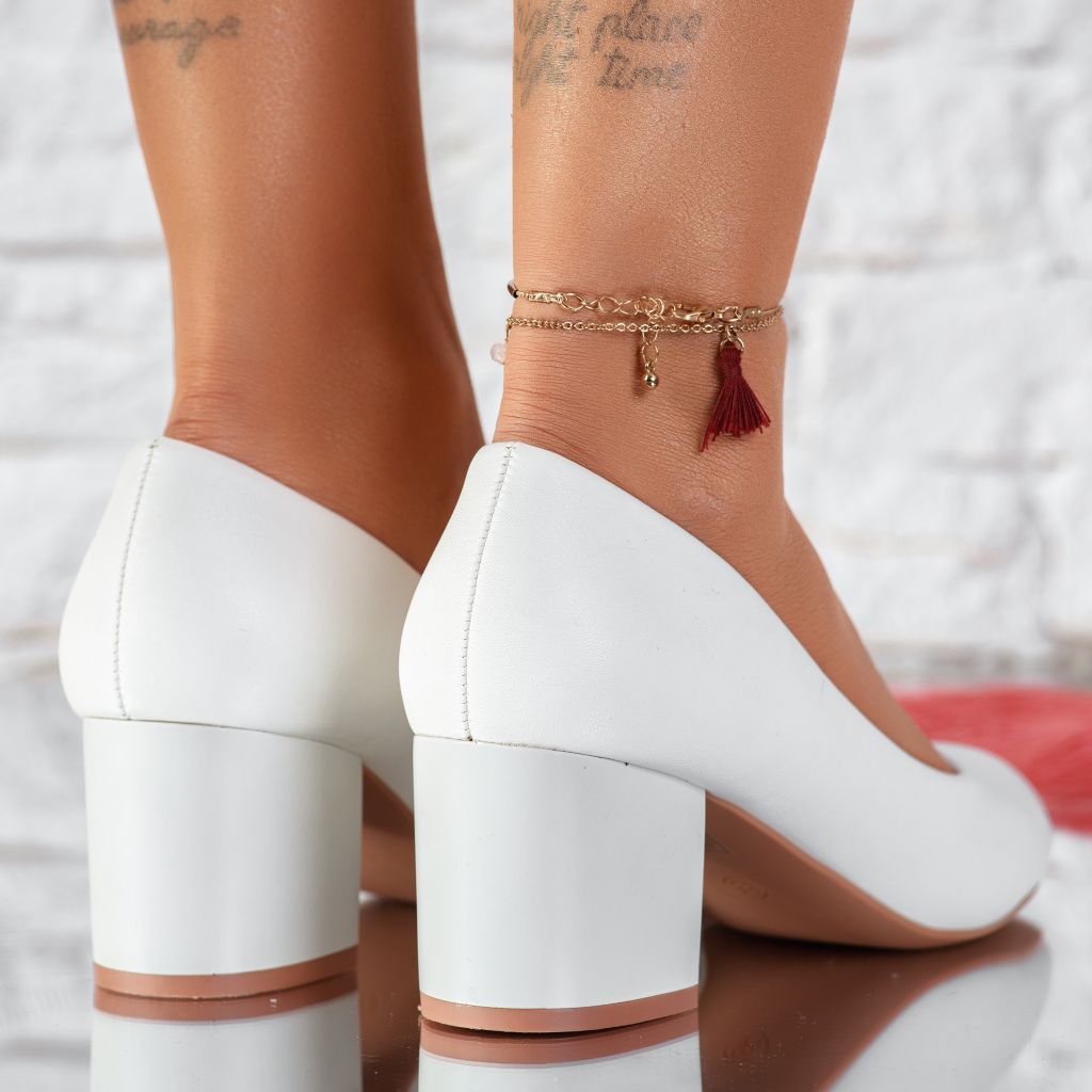 Дамски обувки с токчета Emotion Бяла #9632