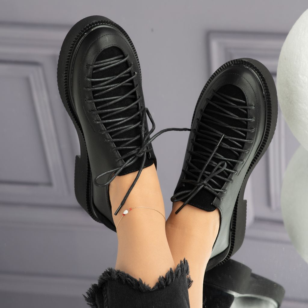 Alkalmi cipő Fekete  Andreea #7134M