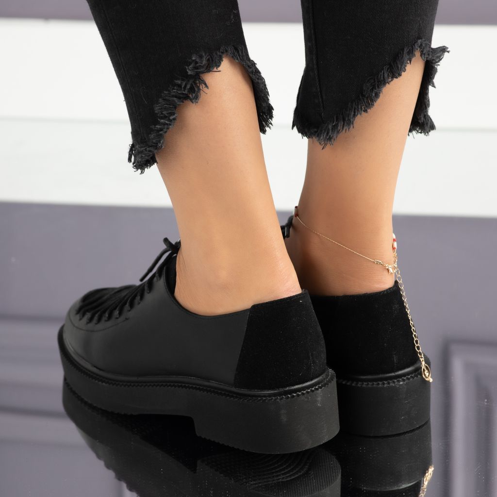 Alkalmi cipő Fekete  Andreea #7134M