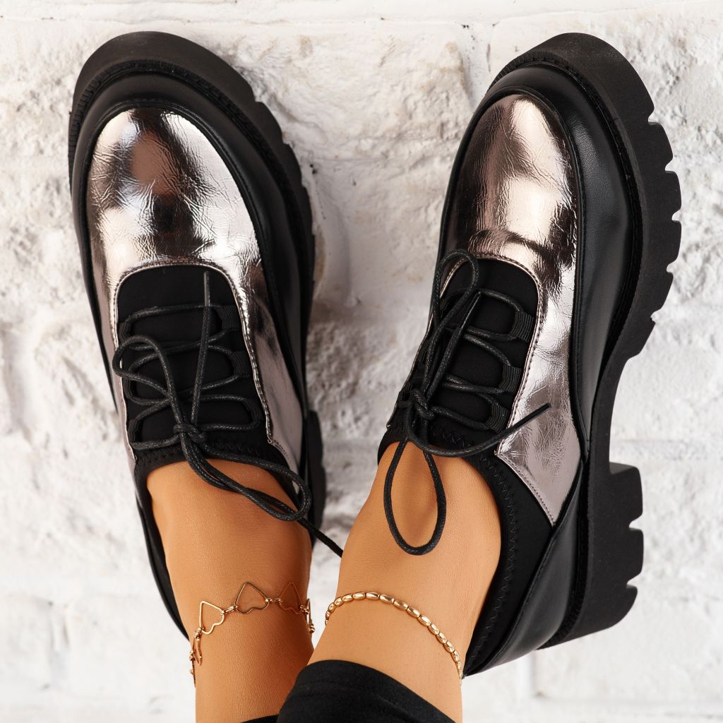 Pantofi Casual Dama Lopez Gri #9832