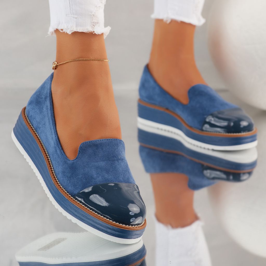 Ежедневни дамски обувки Paula Син #10038