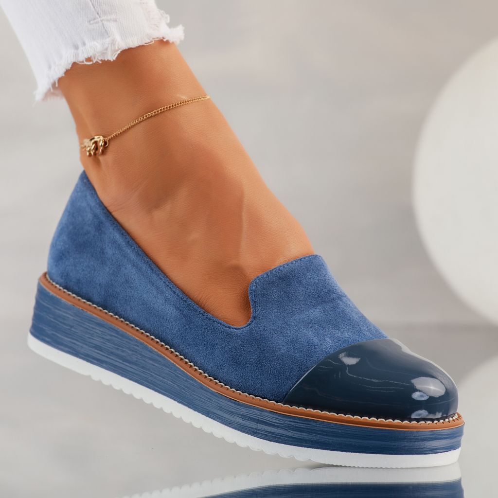 Paula  Női Kék Alkalmi Cipő #10038