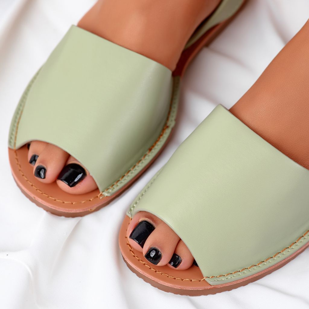 Дамски сандали  Athena зелено #11400