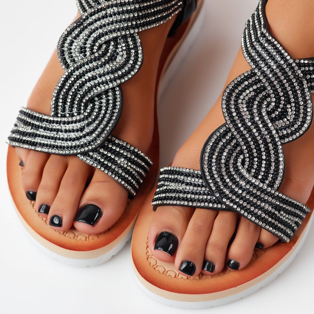 Дамски сандали  Leona Черен #11543
